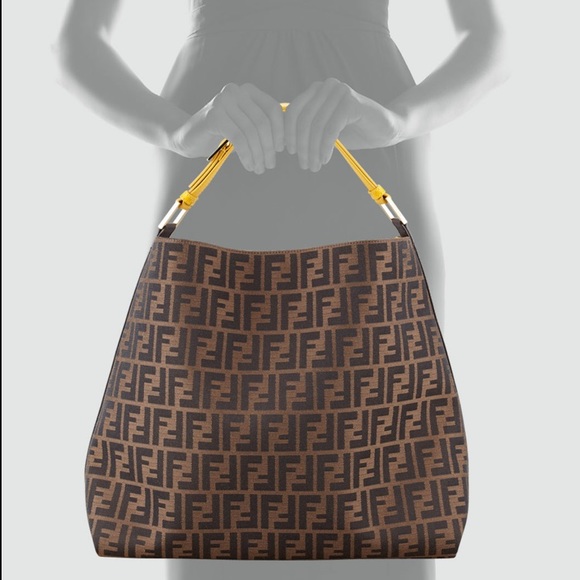 SOLD! 💯% Authentic FENDI Zucca Hobo - Picture 8 of 8